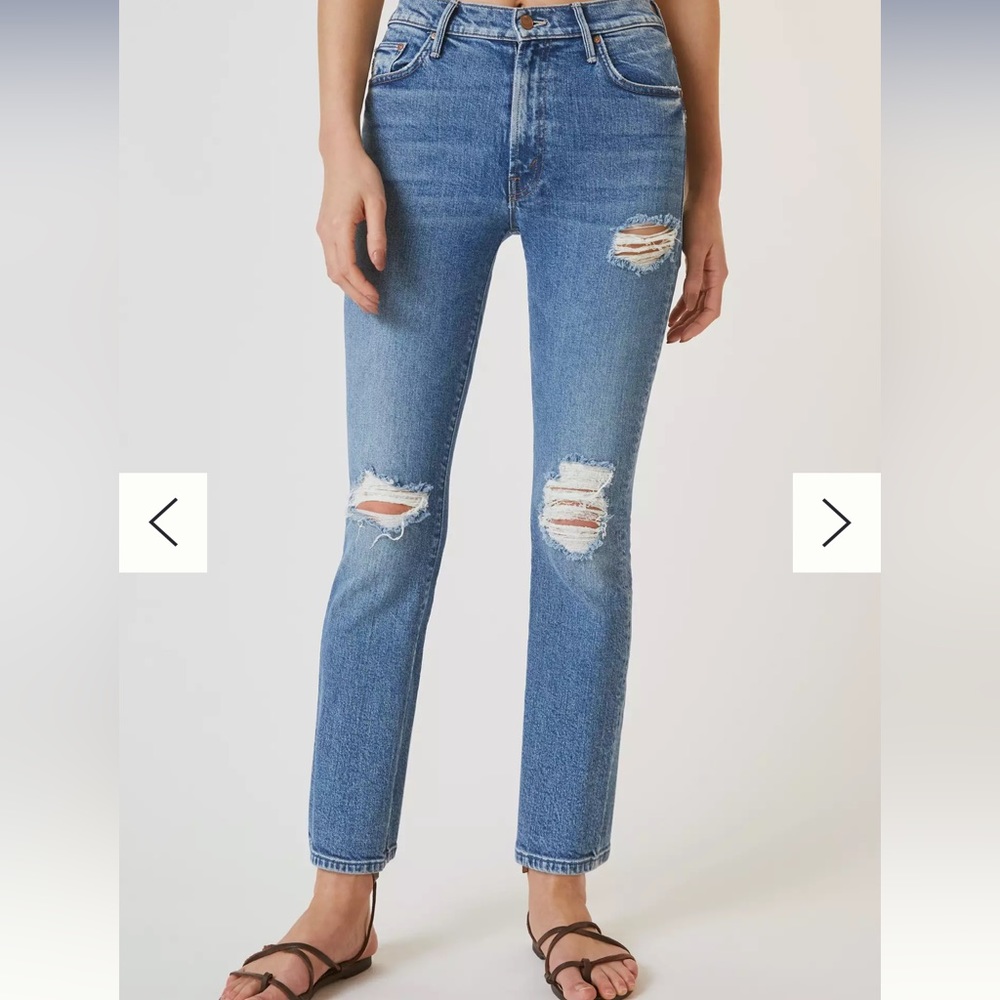 NWT Mother Insider Mid Rise Ankle Bloom and Doom size 28